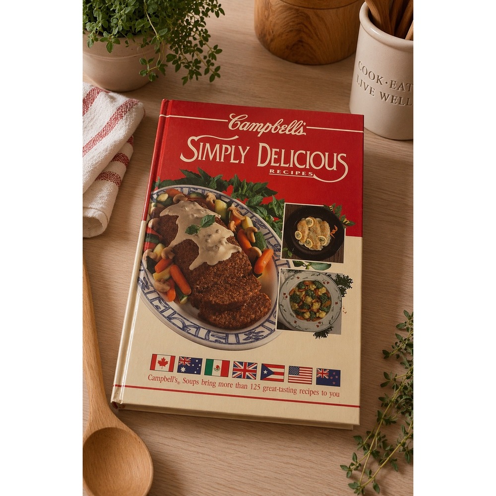 Vintage 1992 Campbell's Simply Delicious Recipes Hardcover Cookbook 125+ Recipes